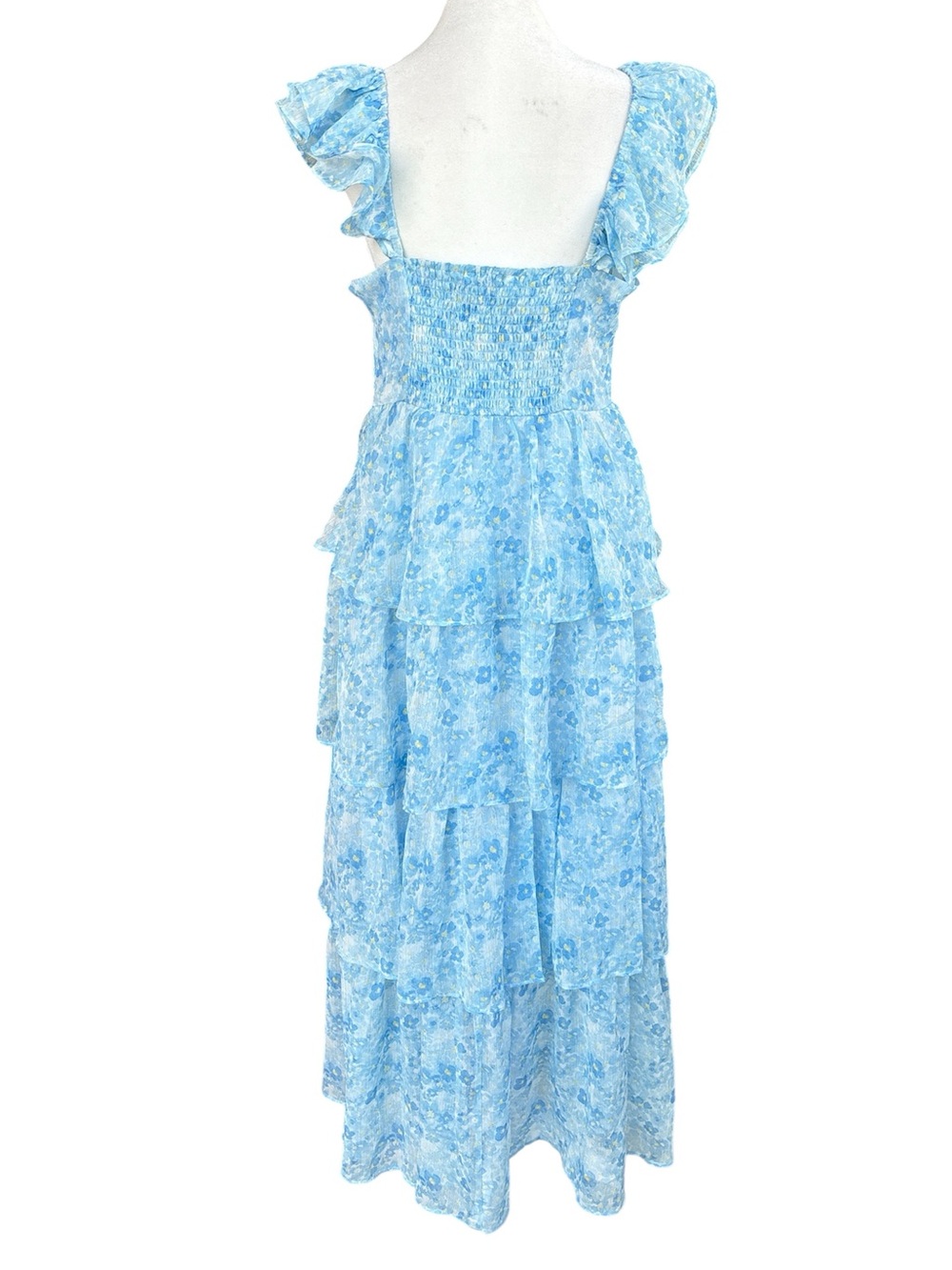 ASTR the Label Midsummer Dress in Blue Floral M - Picture 5 of 15